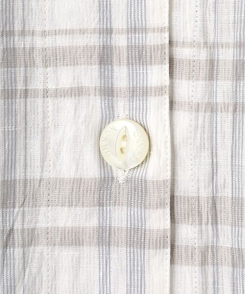 Mademoiselle NON NON / マドモアゼルノンノン シャツ・ブラウス | ストライプ＆チェックワッシャー 下がり衿シャツジャケット | 詳細4