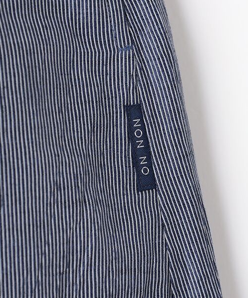 Mademoiselle NON NON / マドモアゼルノンノン ロング・マキシ丈スカート | ストライプ＆チェックワッシャー タック＆ギャザーライトロングスカート | 詳細12