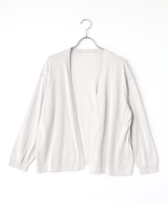 Mademoiselle NON NON / マドモアゼルノンノン カーディガン・ボレロ | コンパクト天竺 ノーカラーカーディガン
