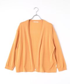 Mademoiselle NON NON / マドモアゼルノンノン カーディガン・ボレロ | コンパクト天竺 ノーカラーカーディガン