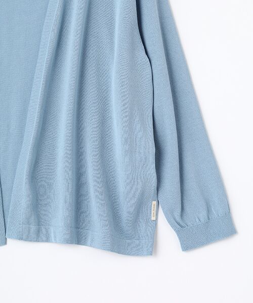Mademoiselle NON NON / マドモアゼルノンノン カーディガン・ボレロ | コンパクト天竺 ノーカラーカーディガン | 詳細9