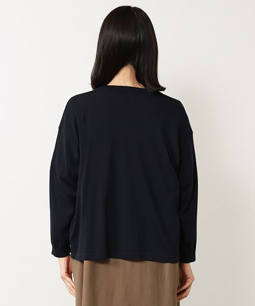 Mademoiselle NON NON / マドモアゼルノンノン カーディガン・ボレロ | コンパクト天竺 ノーカラーカーディガン | 詳細14