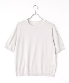 Mademoiselle NON NON / マドモアゼルノンノン ニット・セーター | コンパクト天竺 クルーネックプルオーバー