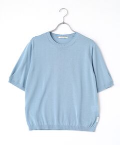 Mademoiselle NON NON / マドモアゼルノンノン ニット・セーター | コンパクト天竺 クルーネックプルオーバー