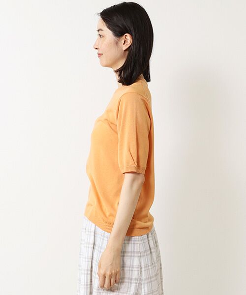 Mademoiselle NON NON / マドモアゼルノンノン ニット・セーター | コンパクト天竺 クルーネックプルオーバー | 詳細7