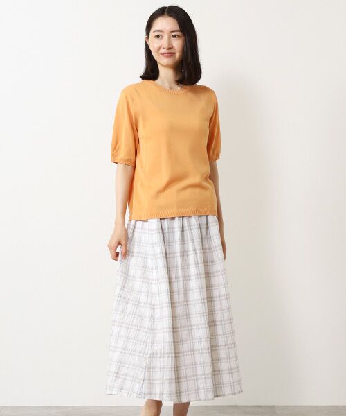 Mademoiselle NON NON / マドモアゼルノンノン ニット・セーター | コンパクト天竺 クルーネックプルオーバー | 詳細9