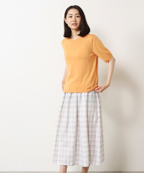 Mademoiselle NON NON / マドモアゼルノンノン ニット・セーター | コンパクト天竺 クルーネックプルオーバー | 詳細10