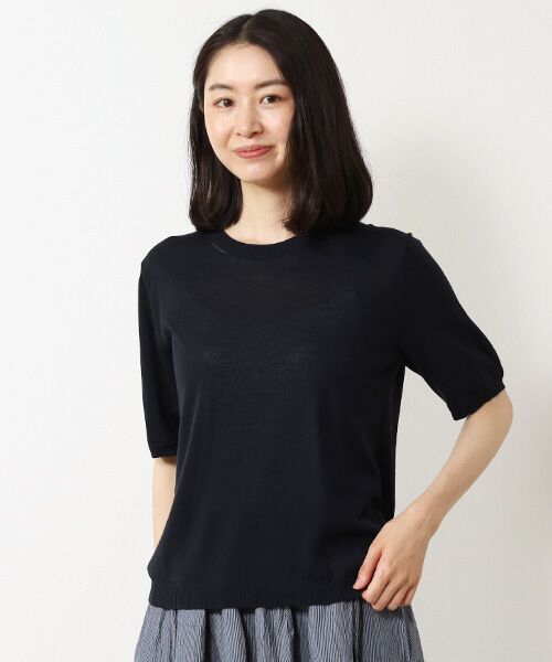 Mademoiselle NON NON / マドモアゼルノンノン ニット・セーター | コンパクト天竺 クルーネックプルオーバー | 詳細15