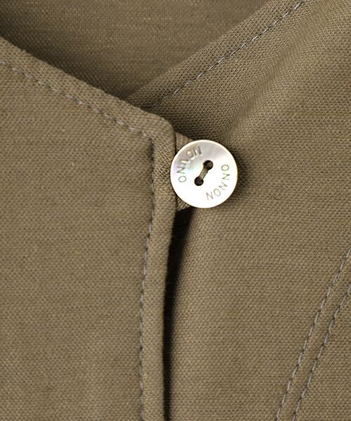 Mademoiselle NON NON / マドモアゼルノンノン ロング・マキシ丈ワンピース | 綿麻ハイゲージ レーシースリーブワンピース | 詳細5