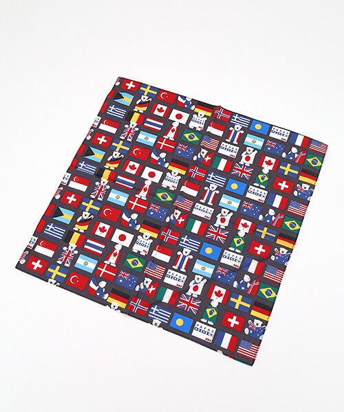 Mademoiselle NON NON / マドモアゼルノンノン ハンカチ | ハンカチ【NATIONAL FLAG BEAR】 | 詳細1