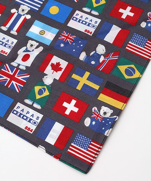 Mademoiselle NON NON / マドモアゼルノンノン ハンカチ | ハンカチ【NATIONAL FLAG BEAR】 | 詳細2