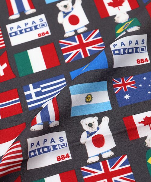 Mademoiselle NON NON / マドモアゼルノンノン ハンカチ | ハンカチ【NATIONAL FLAG BEAR】 | 詳細4