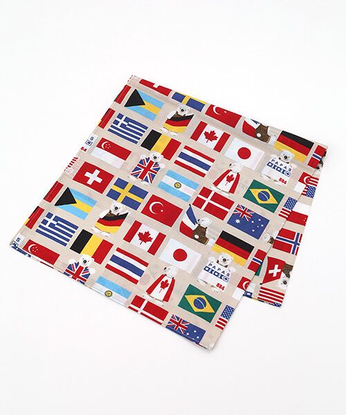 Mademoiselle NON NON / マドモアゼルノンノン ハンカチ | ハンカチ【NATIONAL FLAG BEAR】（キナリ）