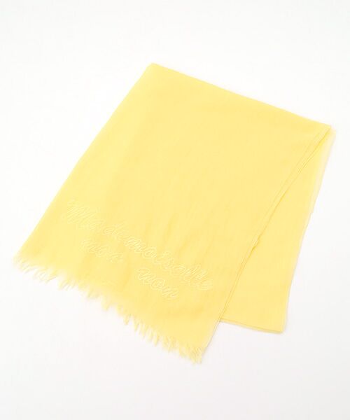 Mademoiselle NON NON / マドモアゼルノンノン マフラー・ショール・スヌード・ストール | オーガニックアルティメイトピマボタニカルダイストール（ヒマワリクリーム）