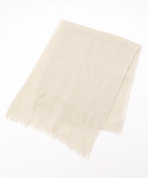 Mademoiselle NON NON / マドモアゼルノンノン マフラー・ショール・スヌード・ストール | オーガニックアルティメイトピマボタニカルダイストール（カモミールキナリベージュ）