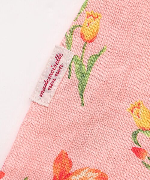 Mademoiselle NON NON / マドモアゼルノンノン シャツ・ブラウス | リネンプリント【TULIP BORDER】チュニックブラウス | 詳細4