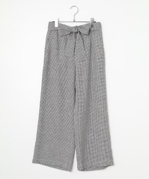 Mademoiselle NON NON / マドモアゼルノンノン その他パンツ | 水撚り千鳥＆グレンチェックパンツ（クロ千鳥）