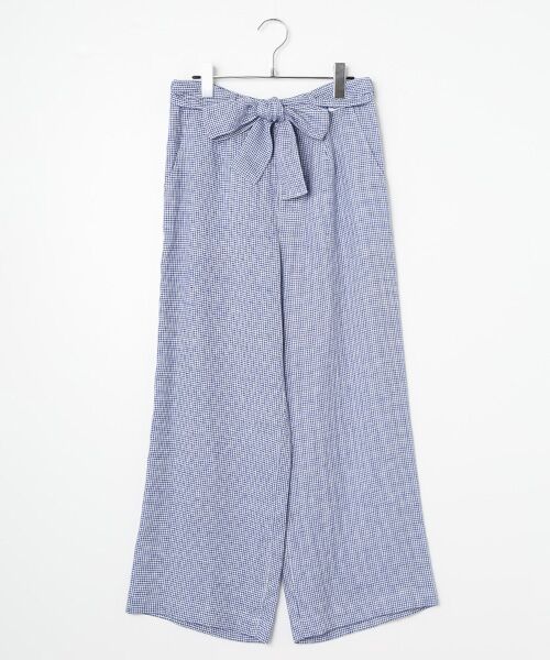 Mademoiselle NON NON / マドモアゼルノンノン その他パンツ | 水撚り千鳥＆グレンチェックパンツ（ブルー千鳥）