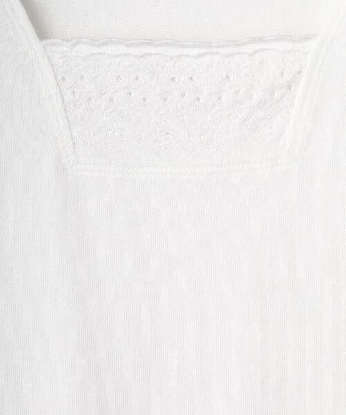 Mademoiselle NON NON / マドモアゼルノンノン カットソー | スーピマ甘撚天竺 スクエアネックカットソー | 詳細1