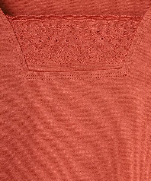 Mademoiselle NON NON / マドモアゼルノンノン カットソー | スーピマ甘撚天竺 スクエアネックカットソー | 詳細2