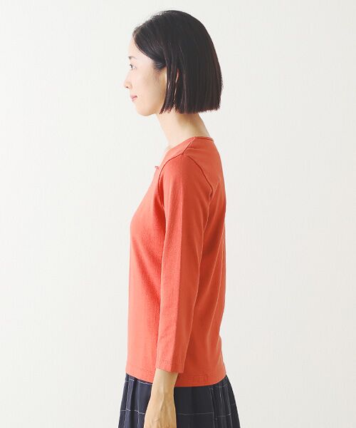 Mademoiselle NON NON / マドモアゼルノンノン カットソー | スーピマ甘撚天竺 スクエアネックカットソー | 詳細4