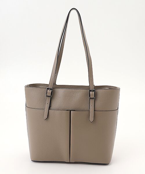 MILOS＞ミロス レザーポケットトートバッグ （トートバッグ