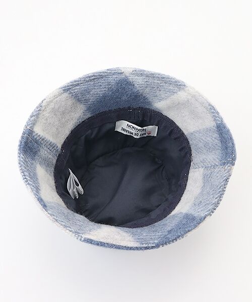 Mademoiselle NON NON / マドモアゼルノンノン ハット | ＜MAT DE MISAINE＞マドゥミゼーヌ ブロックチェックハット | 詳細3