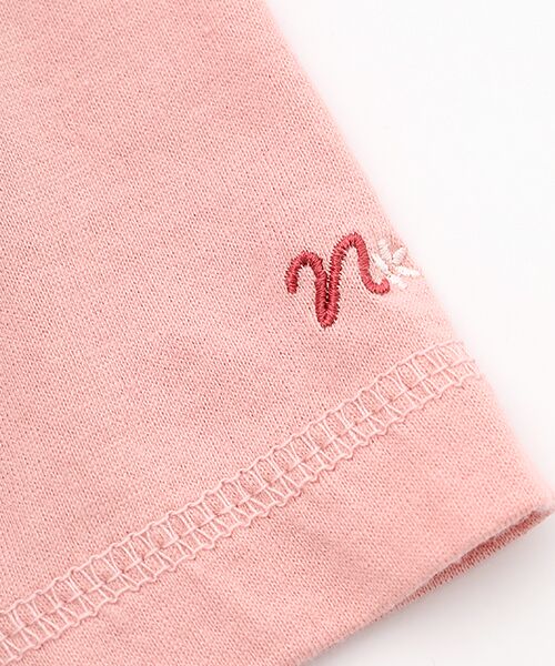 Mademoiselle NON NON / マドモアゼルノンノン Tシャツ | エアーコットン天竺 ロゴアップリケTシャツ | 詳細4