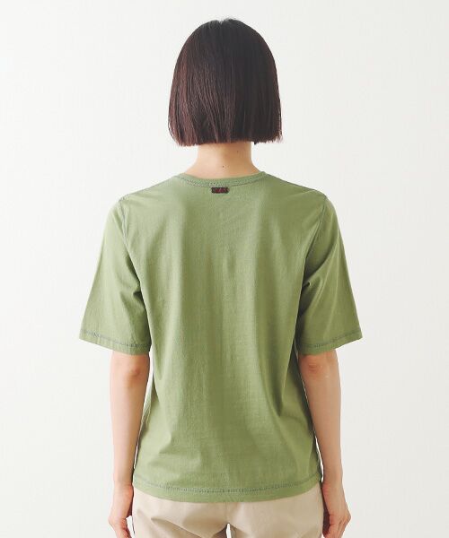 Mademoiselle NON NON / マドモアゼルノンノン Tシャツ | エアーコットン天竺 ロゴアップリケTシャツ | 詳細11