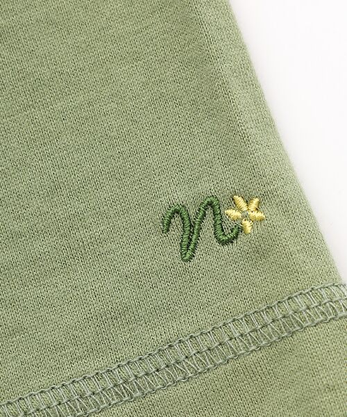 Mademoiselle NON NON / マドモアゼルノンノン Tシャツ | エアーコットン天竺 ロゴアップリケTシャツ | 詳細8