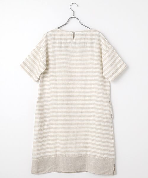 Mademoiselle NON NON / マドモアゼルノンノン ミニ丈・ひざ丈ワンピース | ＜DANI＞ダニ ボーダーワンピース | 詳細1