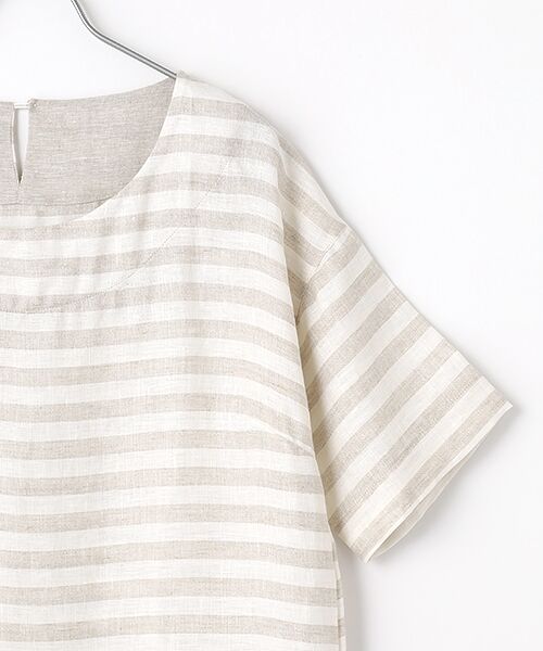 Mademoiselle NON NON / マドモアゼルノンノン ミニ丈・ひざ丈ワンピース | ＜DANI＞ダニ ボーダーワンピース | 詳細2