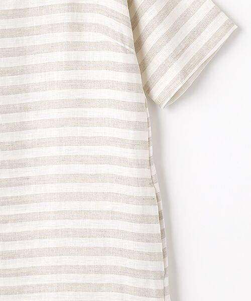 Mademoiselle NON NON / マドモアゼルノンノン ミニ丈・ひざ丈ワンピース | ＜DANI＞ダニ ボーダーワンピース | 詳細3