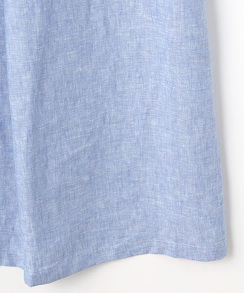 Mademoiselle NON NON / マドモアゼルノンノン ミニ丈・ひざ丈ワンピース | ＜DANI＞ダニ  センターボックスタックリネンワンピース | 詳細4