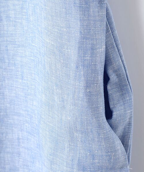 Mademoiselle NON NON / マドモアゼルノンノン ミニ丈・ひざ丈ワンピース | ＜DANI＞ダニ  センターボックスタックリネンワンピース | 詳細5