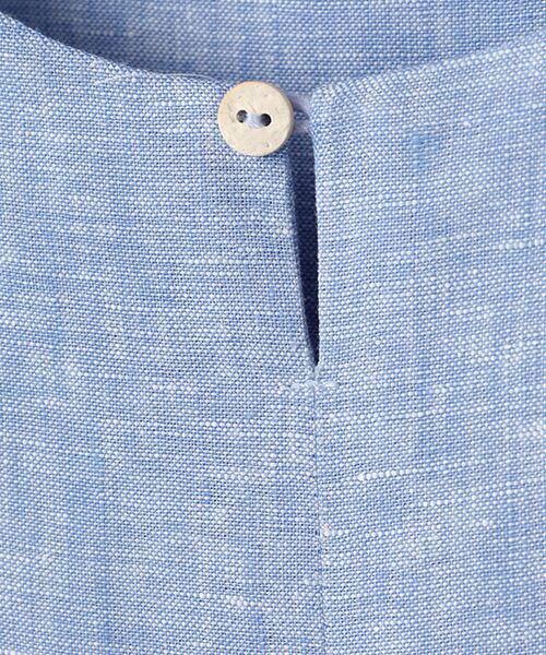 Mademoiselle NON NON / マドモアゼルノンノン ミニ丈・ひざ丈ワンピース | ＜DANI＞ダニ  センターボックスタックリネンワンピース | 詳細6