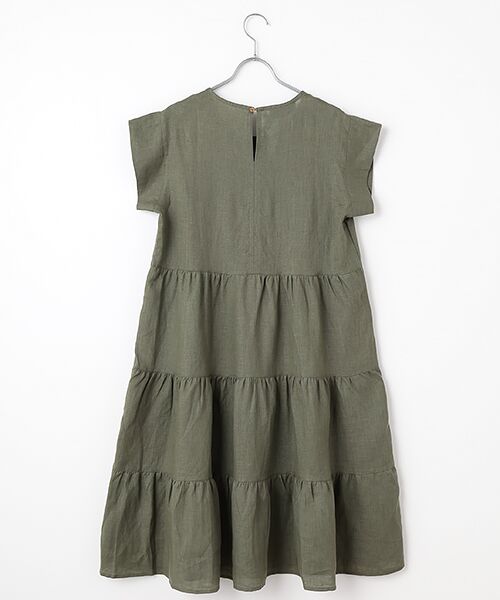 Mademoiselle NON NON / マドモアゼルノンノン ミニ丈・ひざ丈ワンピース | ＜DANI＞ダニ  リネンギャザーワンピース | 詳細1