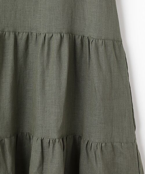 Mademoiselle NON NON / マドモアゼルノンノン ミニ丈・ひざ丈ワンピース | ＜DANI＞ダニ  リネンギャザーワンピース | 詳細3