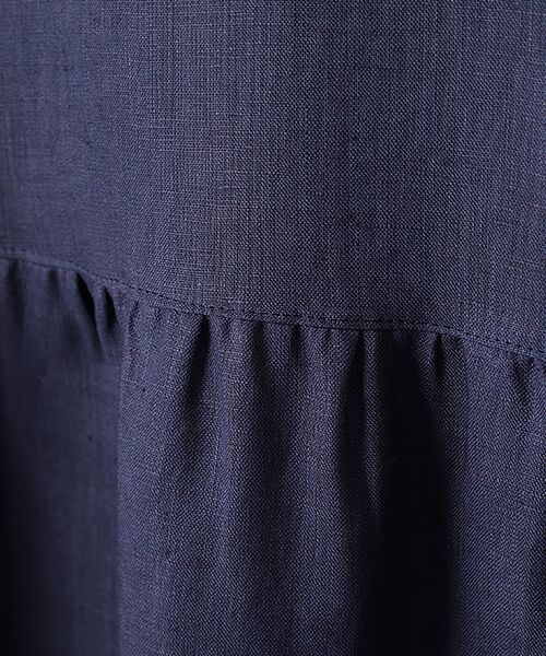 Mademoiselle NON NON / マドモアゼルノンノン ミニ丈・ひざ丈ワンピース | ＜DANI＞ダニ  リネンギャザーワンピース | 詳細7