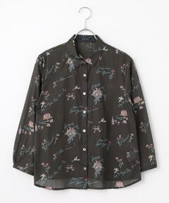 30/1オーガニックコットンツイル起毛 長袖シャツ （シャツ