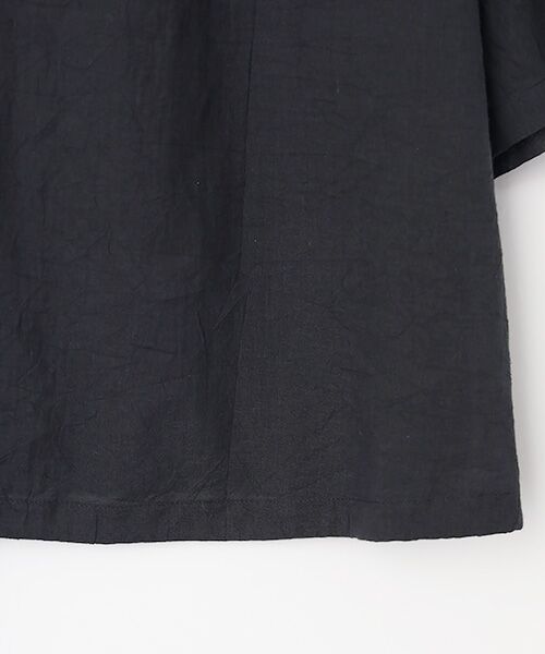 Mademoiselle NON NON / マドモアゼルノンノン シャツ・ブラウス | コットンローンハンドワッシャー クロップドオーバーシャツ | 詳細3