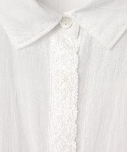 Mademoiselle NON NON / マドモアゼルノンノン シャツ・ブラウス | コットンローンハンドワッシャー クロップドオーバーシャツ | 詳細8