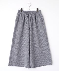 Mademoiselle NON NON / マドモアゼルノンノン その他パンツ | 2WAYストレッチシアサッカー ワンタックイージーガウチョパンツ