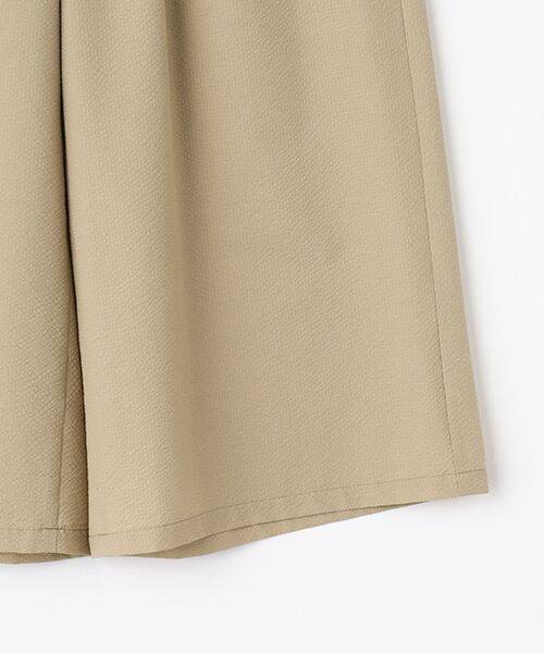 Mademoiselle NON NON / マドモアゼルノンノン その他パンツ | 2WAYストレッチシアサッカー ワンタックイージーガウチョパンツ | 詳細3