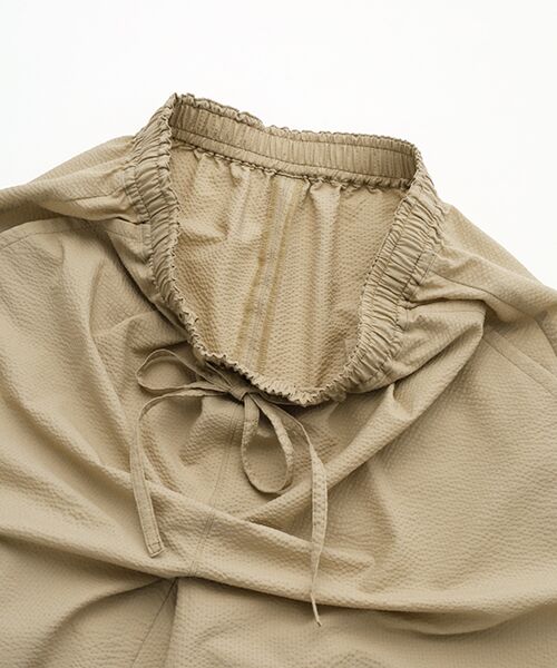 Mademoiselle NON NON / マドモアゼルノンノン その他パンツ | 2WAYストレッチシアサッカー ワンタックイージーガウチョパンツ | 詳細4