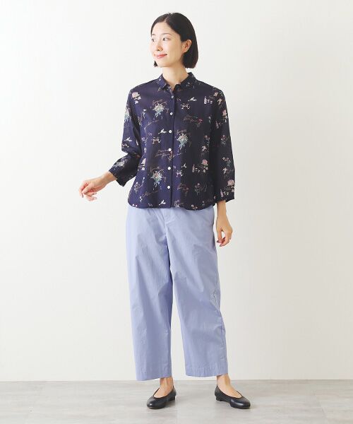 Mademoiselle NON NON / マドモアゼルノンノン その他パンツ | 超長綿ポプリンストレッチ イージークロップドパンツ | 詳細11