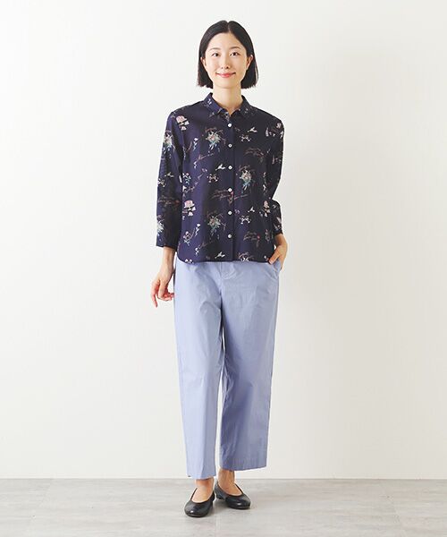 Mademoiselle NON NON / マドモアゼルノンノン その他パンツ | 超長綿ポプリンストレッチ イージークロップドパンツ | 詳細12