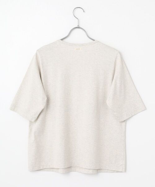 Mademoiselle NON NON / マドモアゼルノンノン Tシャツ | オーガニック天竺 レター＆フクロウモチーフプリントTシャツ | 詳細2