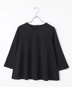 Mademoiselle NON NON / マドモアゼルノンノン Tシャツ | GIZANDY天竺 VネックフレアーTシャツ