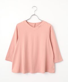 Mademoiselle NON NON / マドモアゼルノンノン Tシャツ | GIZANDY天竺 VネックフレアーTシャツ